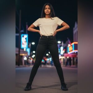 FUNKY SOUL Low rise & vintage  skinny jeans New